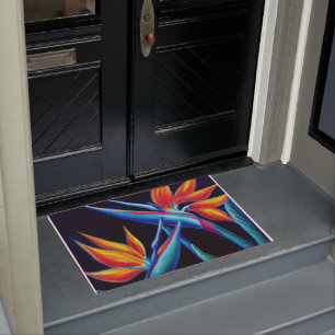 Felpudo Mata de puerta de arte tropical