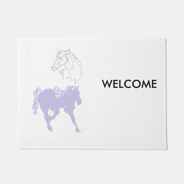 Felpudo Matas de la puerta / caballo (Anverso)