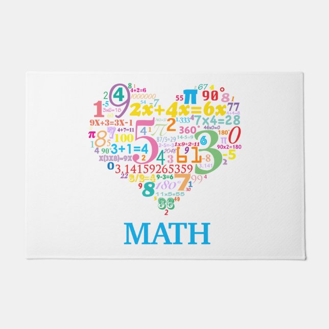 Felpudo Matemáticas del Corazón (Anverso)