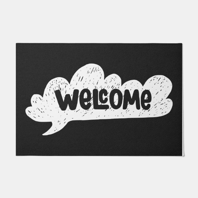 Felpudo Mates de casa únicos de bienvenida a juego con dec (Anverso)