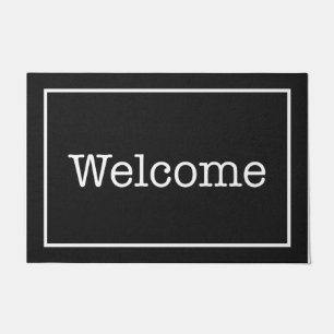 Felpudo Mates de casa únicos de bienvenida a juego con dec