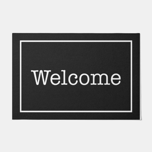 Felpudo Mates de casa únicos de bienvenida a juego con dec (Anverso)