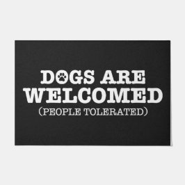 Felpudo Mates de casa únicos de bienvenida a juego con dec