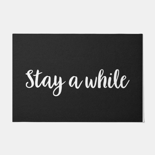 Felpudo Mates de casa únicos de bienvenida a juego con dec (Anverso)