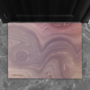 Felpudo Mauve Strata   Agentes de oro rosados y Rosas