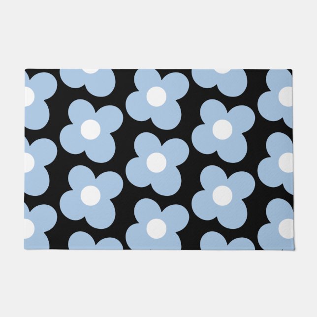 Felpudo Max Scandi Daisy Blue (Anverso)