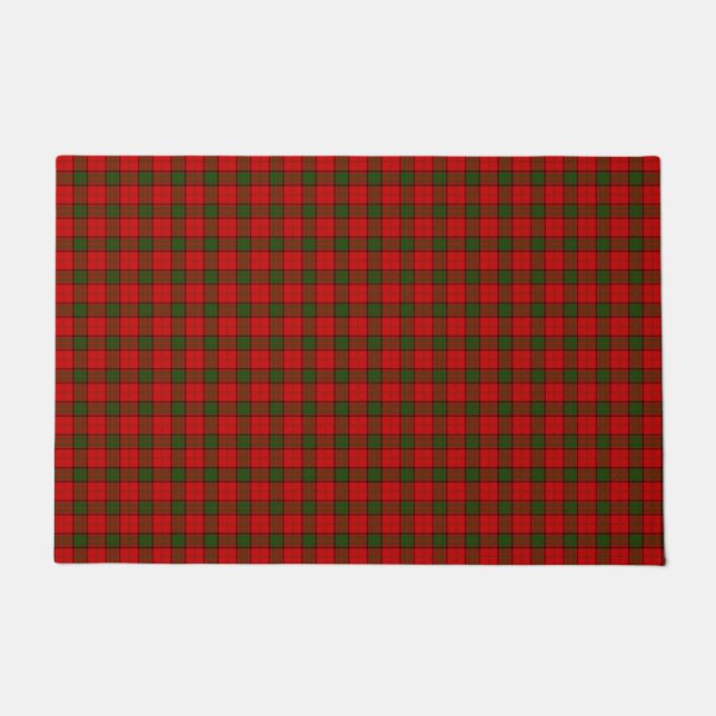 Felpudo Maxwell tartan platillo rojo (Anverso)
