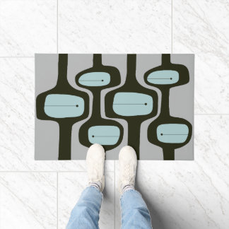 Felpudo MCM BIENVENIDA MAT - Azul y gris vintage