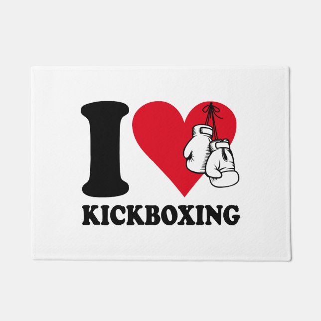 Felpudo Me encanta el kickboxing (Anverso)