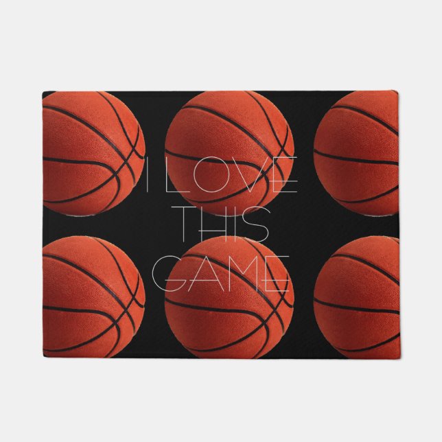 Felpudo Me encanta la cercanía al baloncesto (Anverso)