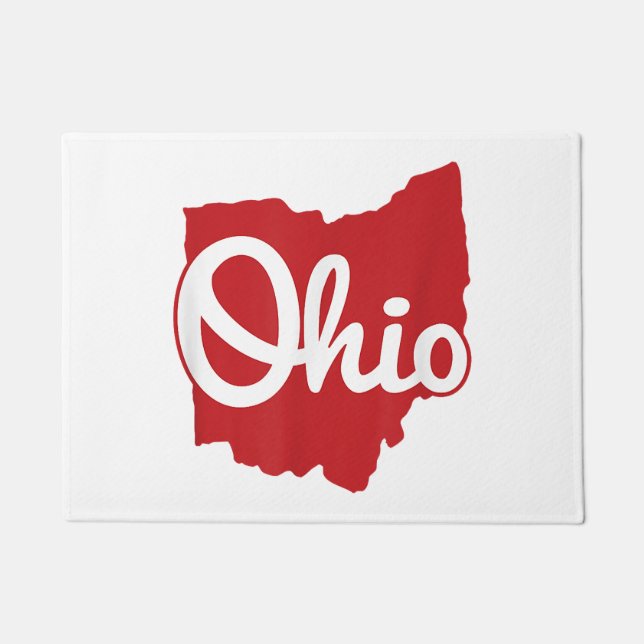Felpudo Me encanta mi guión de inicio de Ohio (Anverso)