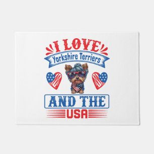 Felpudo Me encantan los Terriers de Yorkshire y los Estado