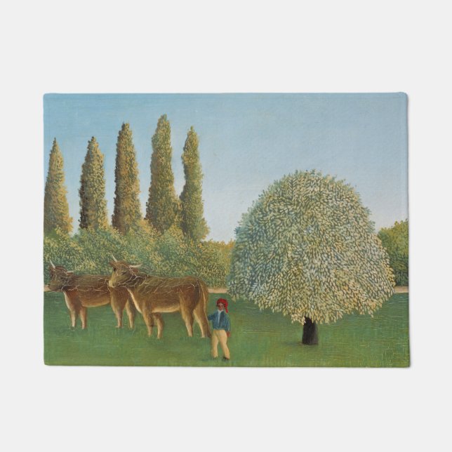 Felpudo Meadowland (The Pasture), Henri Rousseau,  1910 (Anverso)