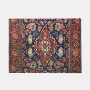 Felpudo Medallero rojo Persia Kashan