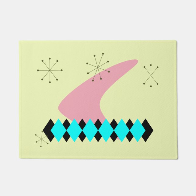 Felpudo Mediados de siglo retros modernos (Anverso)