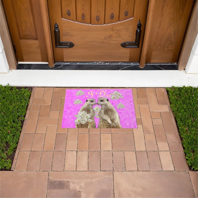 Felpudo Meerkats I Do Wedding Day, (Exterior)