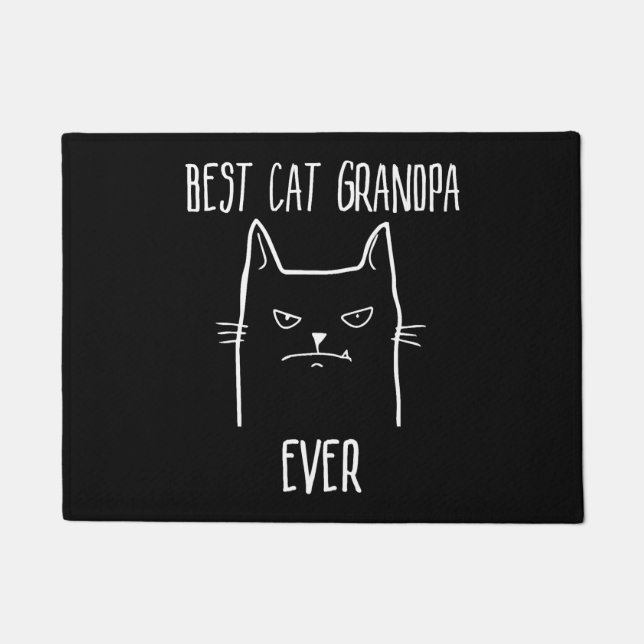 Felpudo Mejor Abuelo de Gato - Papá Kitty (Anverso)