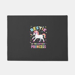 Felpudo Mejor amiga de la princesa del cumpleaños chica Da