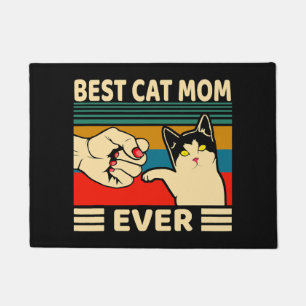 Felpudo Mejor Gato Mamá Jamás Mujeres Vintage