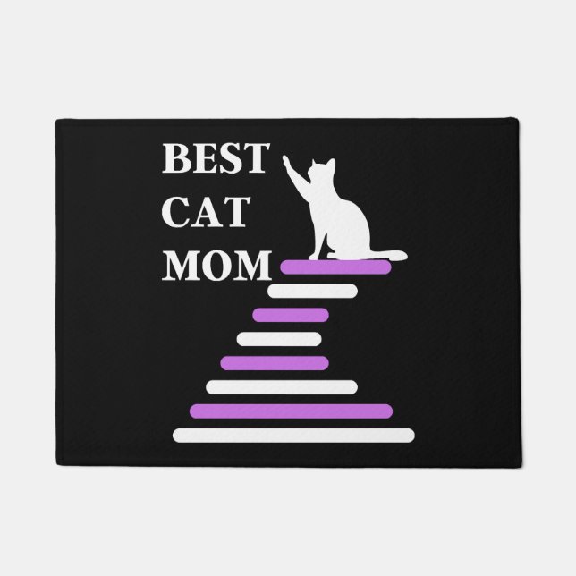 Felpudo Mejor Mamá De Gato (Anverso)