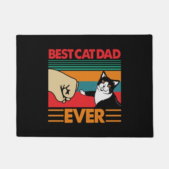 Felpudo Mejor Papá Gato (Anverso)