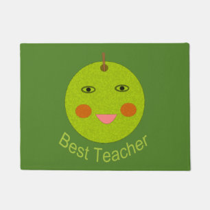 Felpudo Mejor profesor feliz Apple