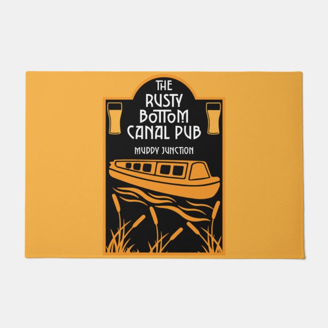 Felpudo Mejores Pubs de lanchas estrechas (Anverso)