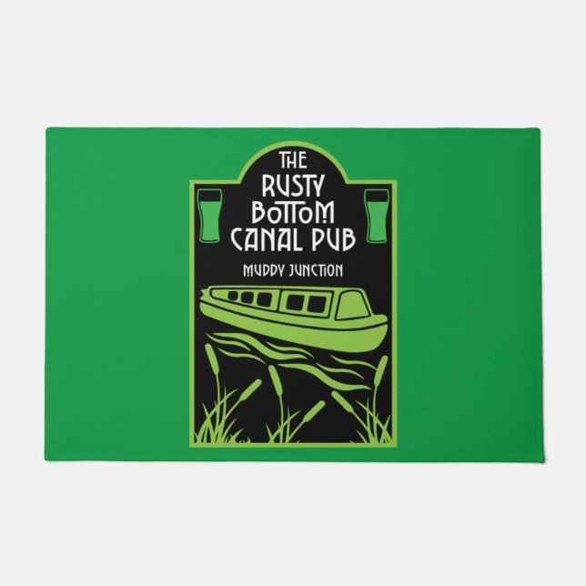 Felpudo Mejores Pubs de lanchas estrechas (Anverso)