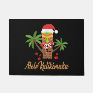 Felpudo Mele Kalikimaka Feliz Navidad en Hawái regalo de N