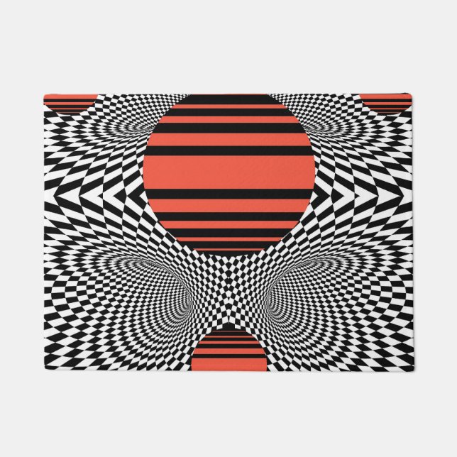 Felpudo Memphis OpArt (Anverso)