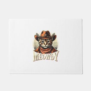 Felpudo Meowboy Cat Cowgirl Meow Howdy Halloween Cos