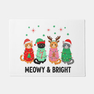 Felpudo Meowy Navidades Cat