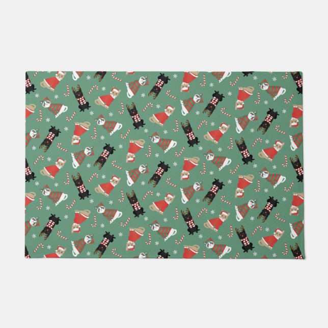 Felpudo Meowy Navidades Cats (Anverso)