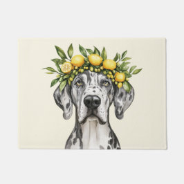 Felpudo Merle Great Dane Dog Lemon Crown