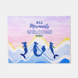 Felpudo Mermaid Trio | Todas las Sirenas de Bienvenida