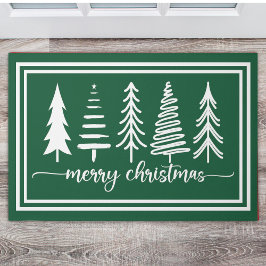 Felpudo Merry Christmas Cute Christmas Tree