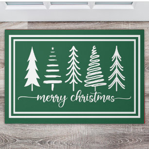 Felpudo Merry Christmas Cute Christmas Tree