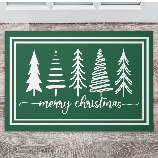 Felpudo Merry Christmas Cute Christmas Tree (Subido por el creador)