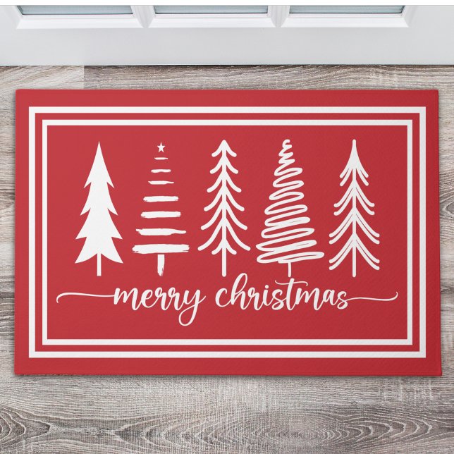 Felpudo Merry Christmas Cute Christmas Tree (Subido por el creador)