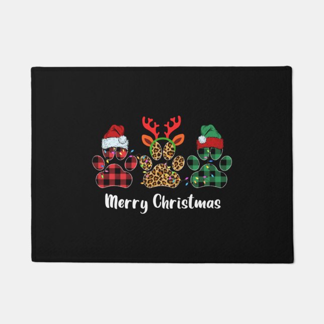 Felpudo Merry Christmas Paw (Anverso)