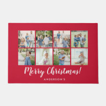 Merry Christmas Red 8 Photo Name