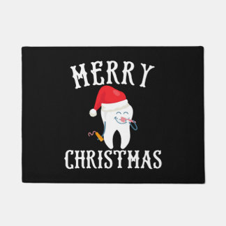Felpudo Merry Christmas Tooth Médica dentista dental