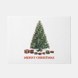 Felpudo Merry Christmas. Tree (design 1) with gifts