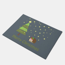 Felpudo Merry Christms Hedgehog