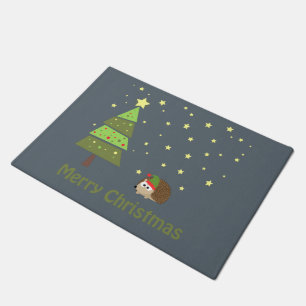 Felpudo Merry Christms Hedgehog