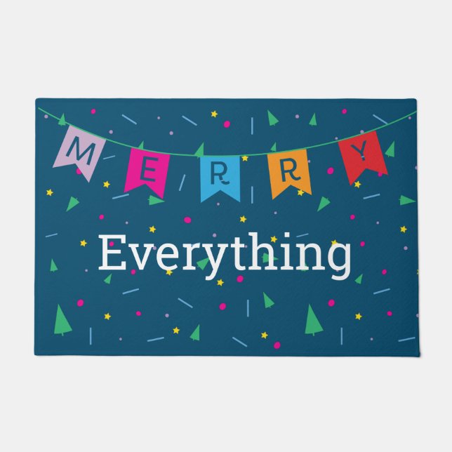 Felpudo Merry Everything Home Decour for Winter Doormat (Anverso)