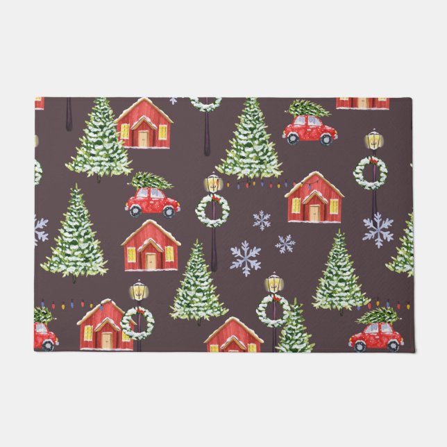 Felpudo Merry Slothmas Sloth Cute Xmas Navidades (Anverso)