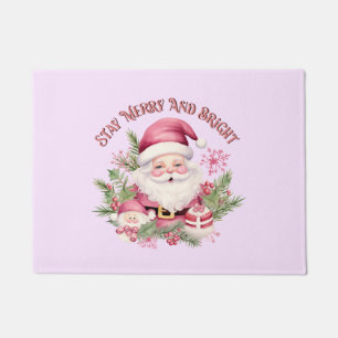 Felpudo Merry y Bright - Santa Rosa