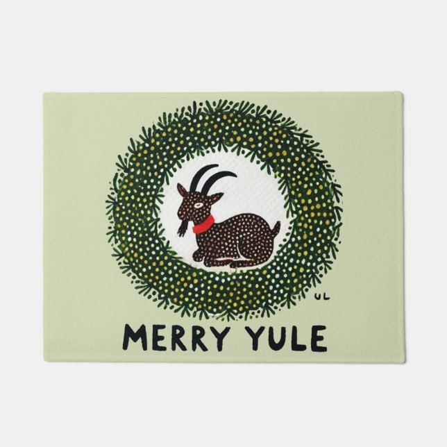 Felpudo Merry Yule Goat (Anverso)