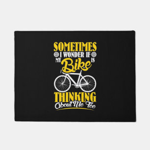 Felpudo Mi bicicleta pensando en mí